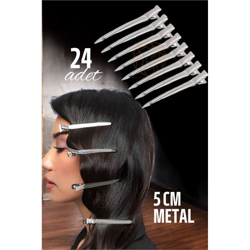 Turk Metal Toka Saç Pensi  24 ADET
