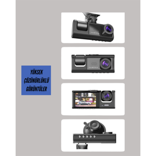 TA-01 2.0 İnç Ekranlı 3 Kanallı Araç Kamerası TA-01 2.0 İnç Ekranlı 3 Kanallı Araç Kamerası