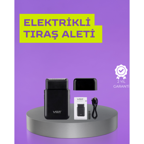 Kart Tasarımlı Şarjlı Tıraş Makinesi | 2 Başlıklı Hassas Kesim