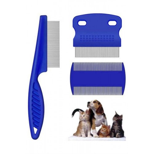 Evcil Hayvan Tarak Seti 4'lü Bit Tarağı Ked Köpek Tüyüne Uygun