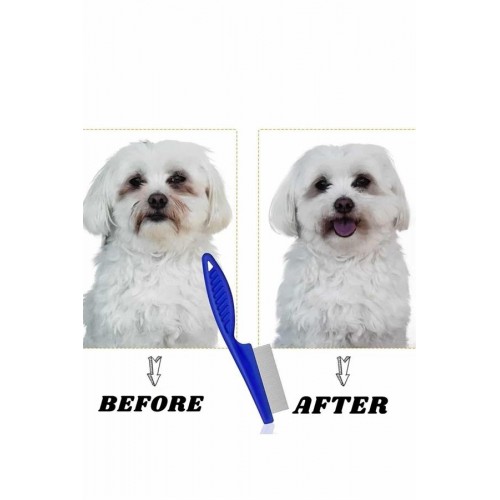 Evcil Hayvan Tarak Seti 4'lü Bit Tarağı Ked Köpek Tüyüne Uygun